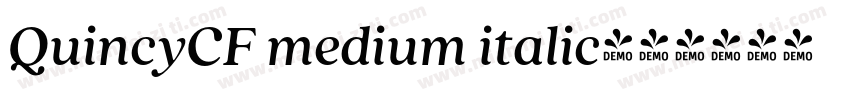 QuincyCF medium italic字体转换
